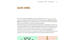Desktop Screenshot of galeriehummel.com
