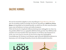 Tablet Screenshot of galeriehummel.com